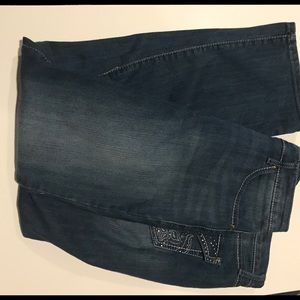 Nine West EUC straight leg blue jeans sz 12/31 with detail pockets